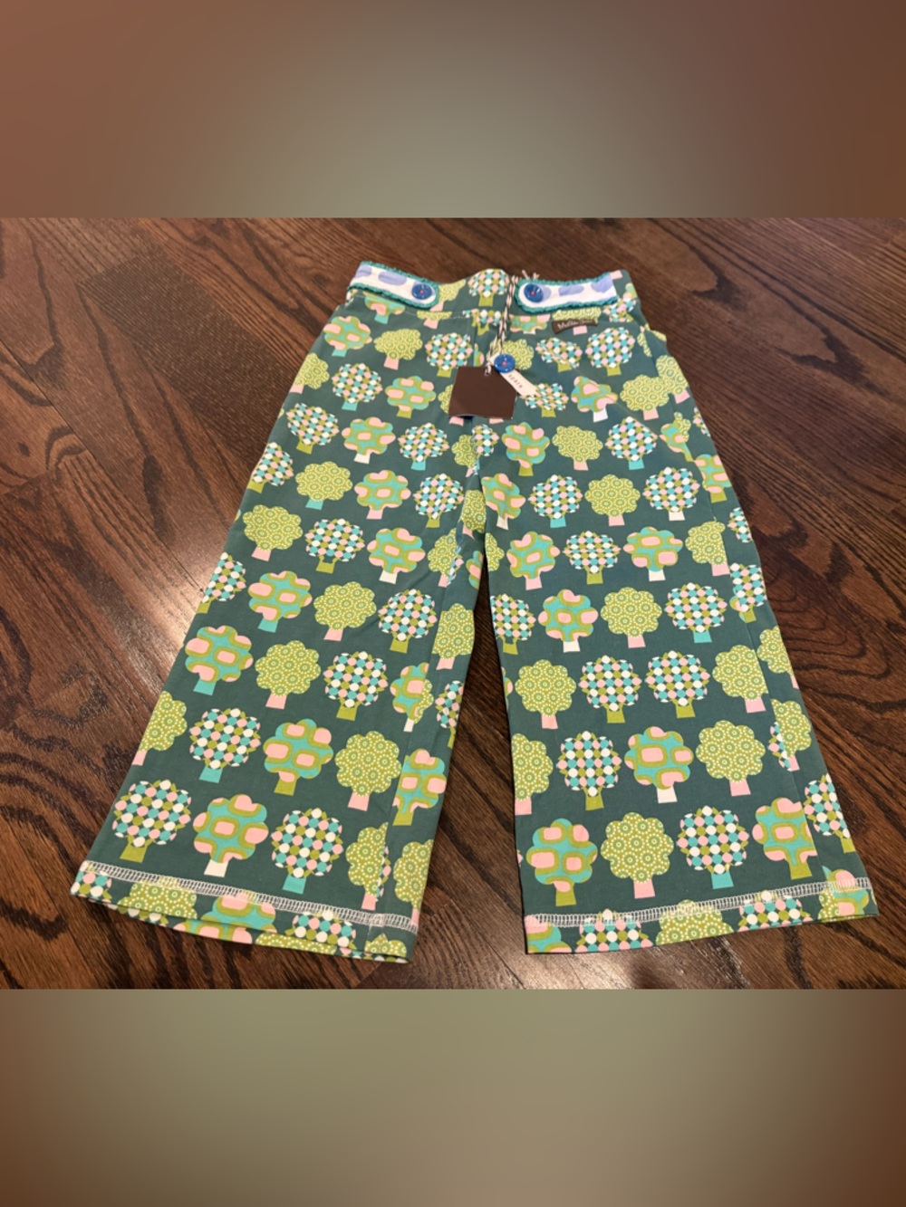 Matilda Jane Green Tree Print Kids Pants nwt